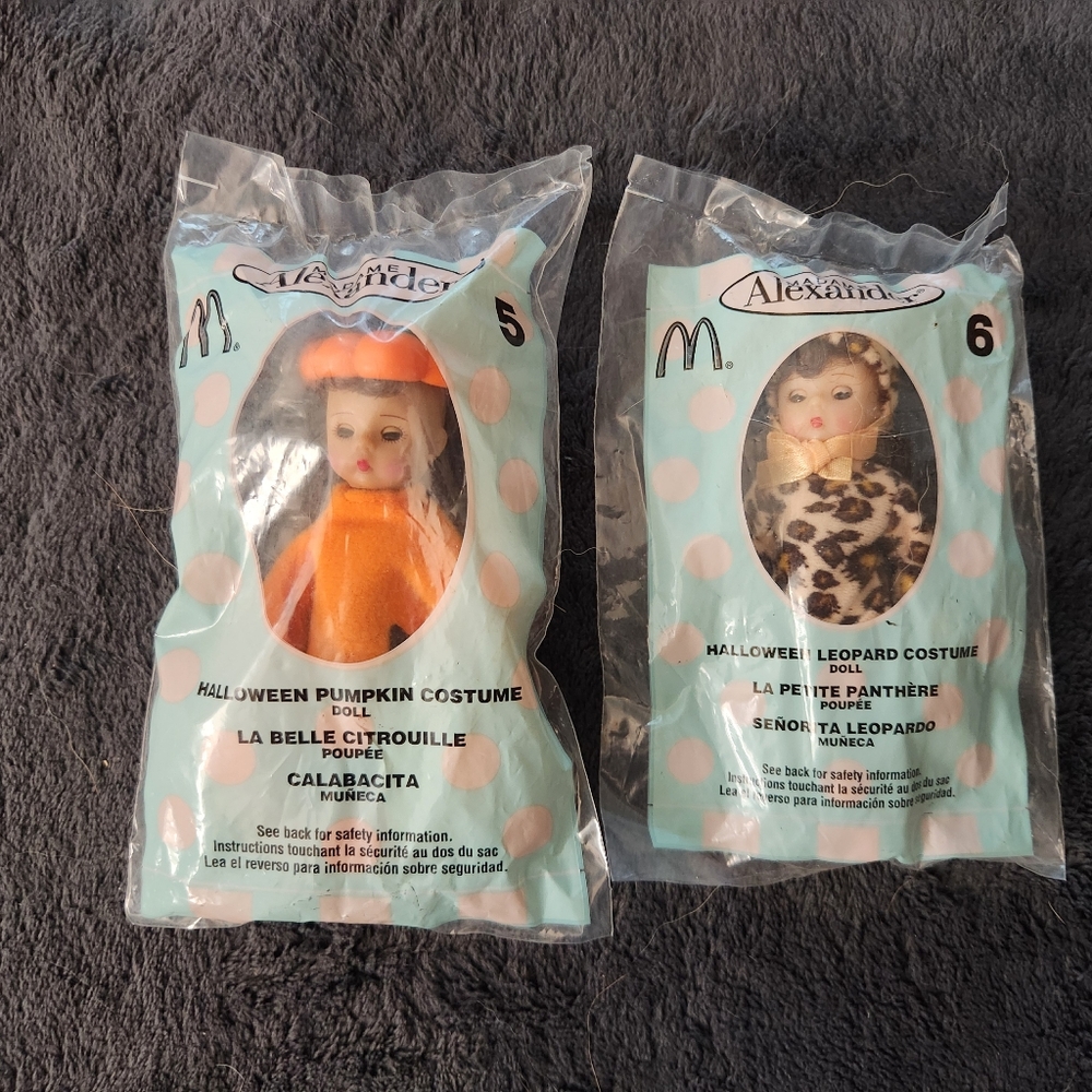 Madame Alexander Pumpkin and Leopard Costume Dolls